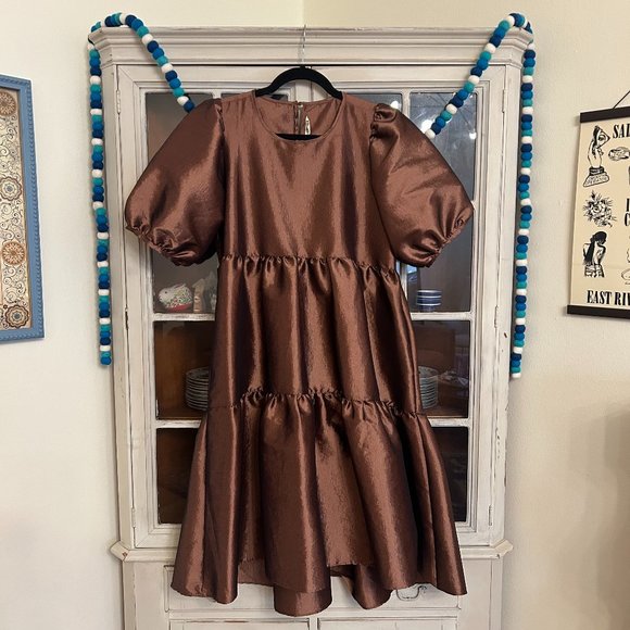 Ali Golden Dresses & Skirts - Ali Golden Party Dress Shiny Copper M/L